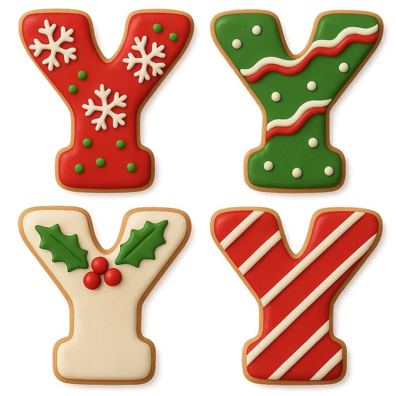 3 inches Varsity Letters Cookie Cutter for Baking & Fondant Clay Gifts - Y gallery