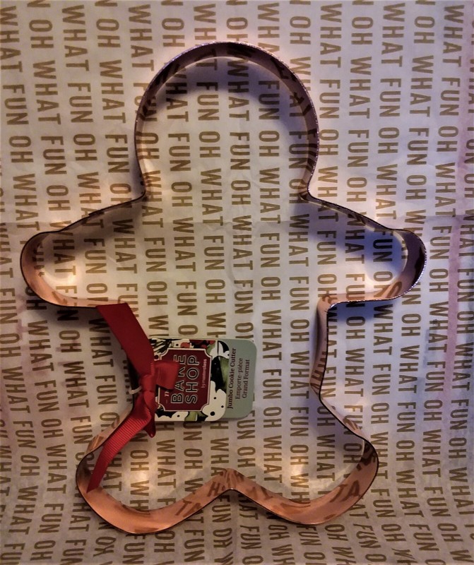 Bakeshop JUMBO GINGERBREAD MAN COOKIE CUTTER Copper Stainless Boy cutters NEW
