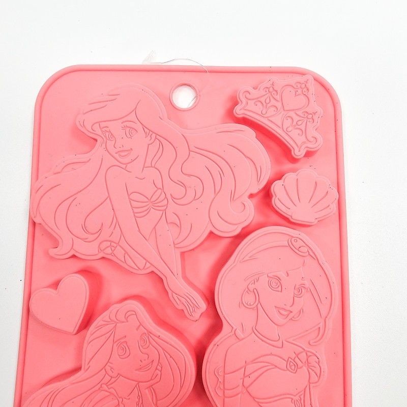 Disney Princess Silicone Chocolate Candy Mold Ariel Jasmine Rapunzel Japan NWT gallery