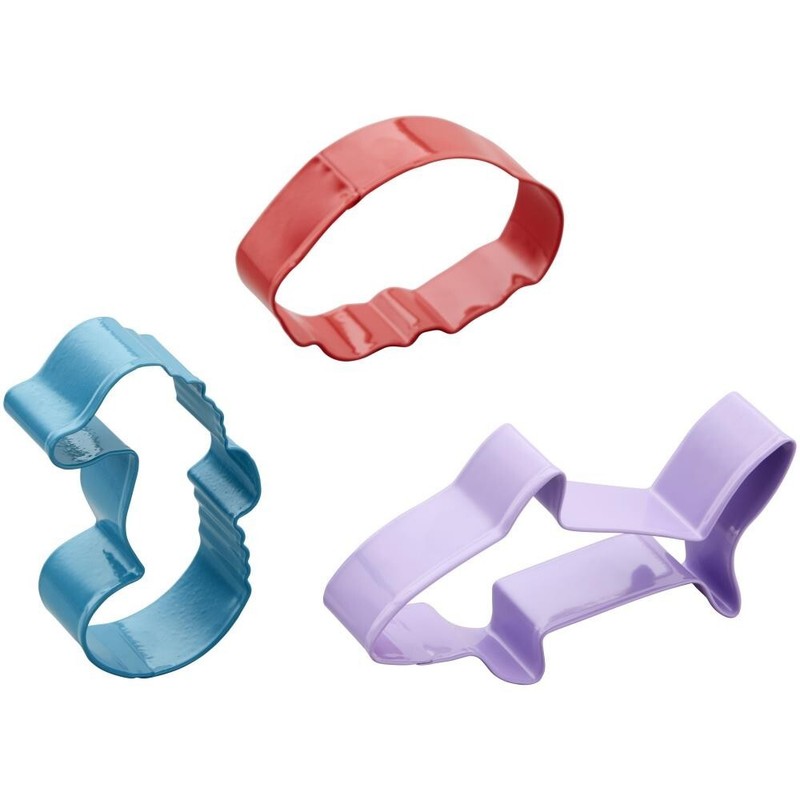 Wilton Painted Metal Cookie Cutter Set Under the Sea Horse Shark Crab gallery