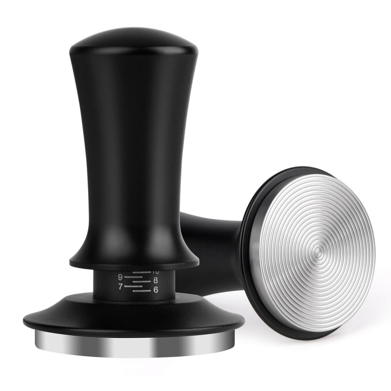Attsky 58mm Espresso Tamper, Coffee Tamper for Machine, 58mm, Black