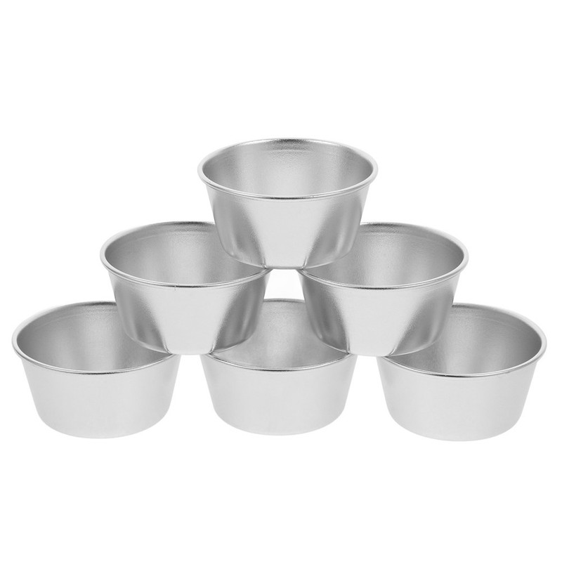 6 Pcs Mini Tart Pans Non-stick Coating Pudding Cup Moulds Pie Cups gallery