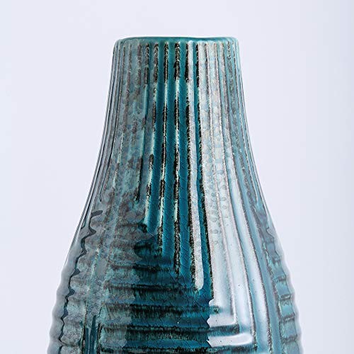 Ceramic Vase - Teal Home Decor Vase, Modern Decor for Centerpieces, Living gallery