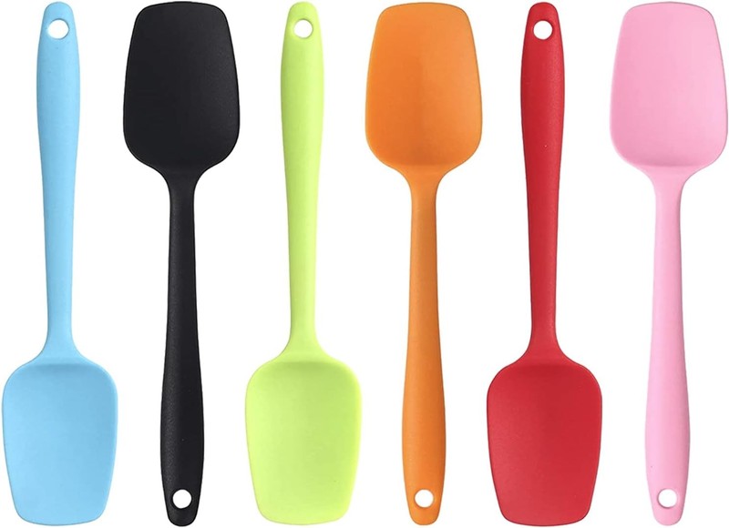 Silicone Spatulas – 8.2 inch Small Rubber Spoon Spatula Heat Resistant