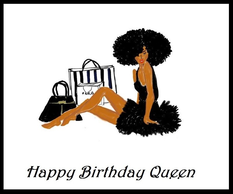 Diva Ethnic/ Black Edible Cake Topper Decoration