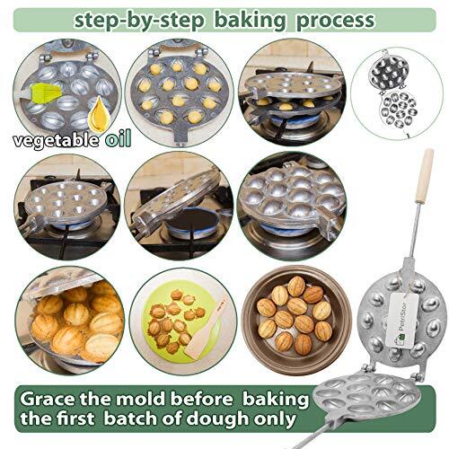 Walnut 12 Cookie Form (Oreshek) Maker Oreshki Rissian Soviet Cookies by PetriSto gallery