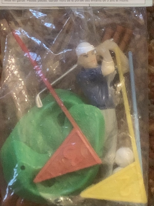 1991 Wilton golf set cake decoration topper 13pc Perfect For A Father’s Day Cake gallery