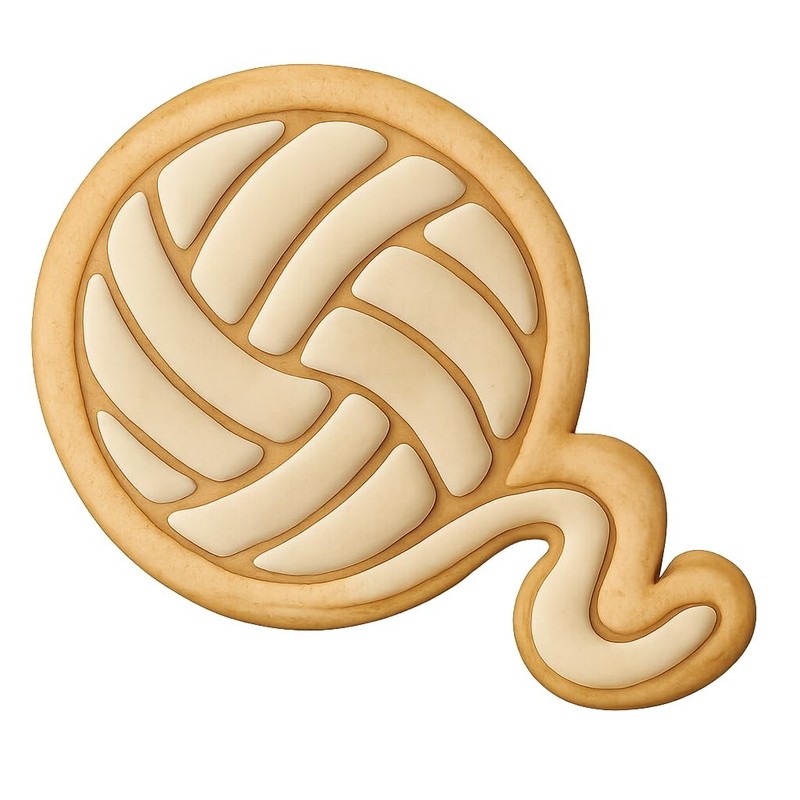 Classic Yarn Ball Cookie Cutter & Stamp, Fondant & Clay - 4x3.2 gallery