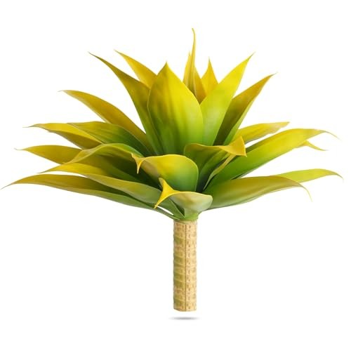 Artificial Agave Fake Plants Fake Succuents Plant for Room Medium Yellow gallery
