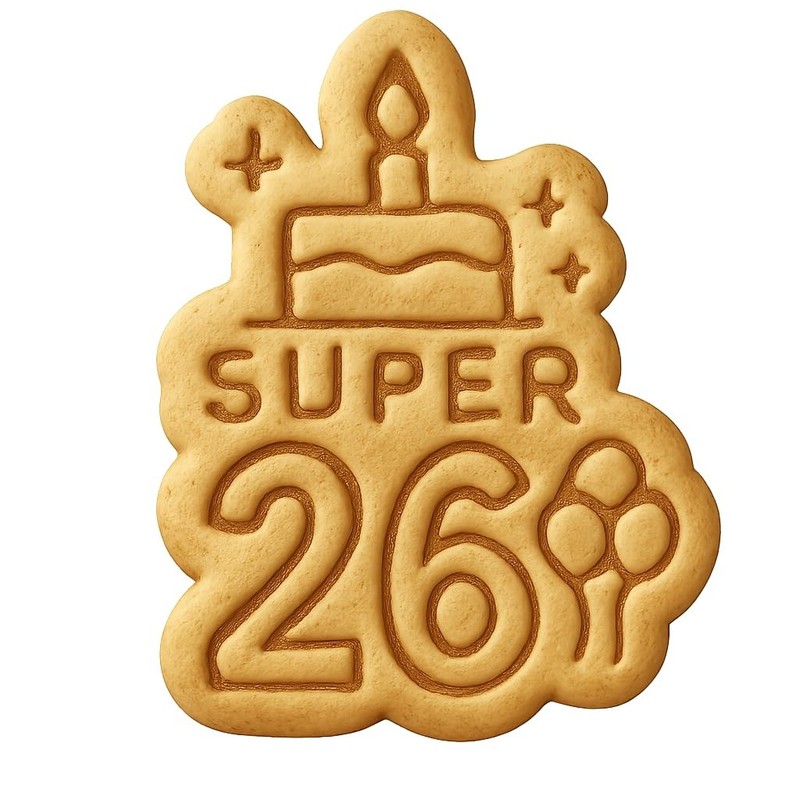 Super 26 Dynamic Leap Cookie Cutter & Stamp, Fondant & Clay – 3.1×4″