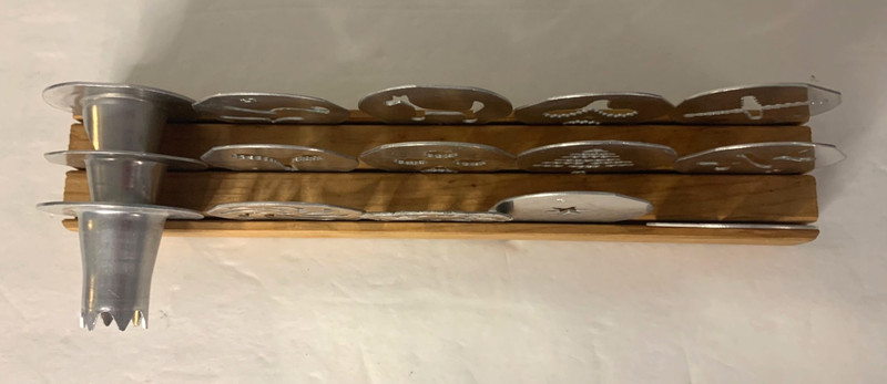 Vintage Mirro Cooky & Pastry Press Cake Decorator Set 12 Discs & 3 Tips & Manual gallery
