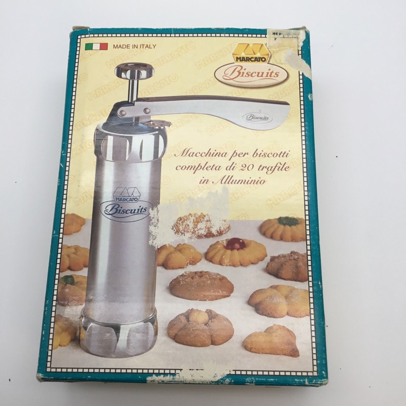 Marcato Biscuits Cookie Press Complete Set of 20 Discs Made in Italy Vintage gallery