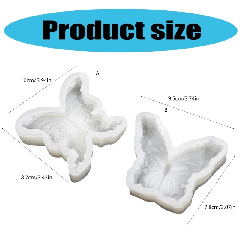 3D Butterfly Shape Silicone Molds for Epoxy Resin Handmade Soap Chocolate gallery