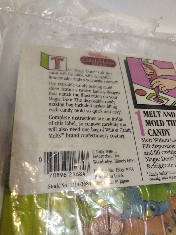 Vintage Easter Wilton Magic Door Gift Box Candy Making Kit Holiday Sealed Rare gallery