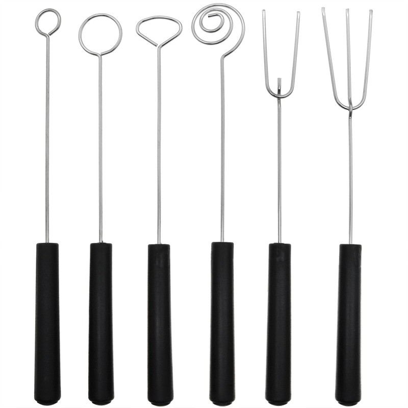 Chocolate Dipping Tools 6pcs Stainless Steel Candy Fork Spoon Set