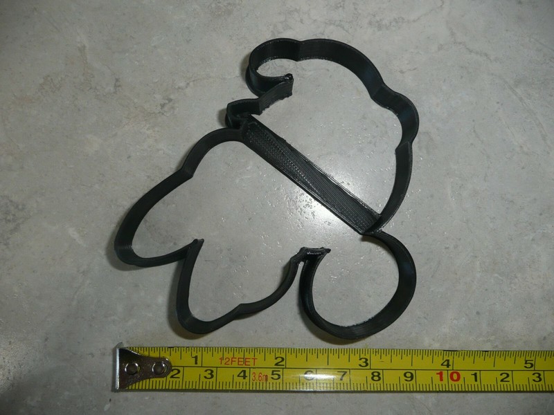 SIDE FACING MINNIE MOUSE FACE OUTLINE CARTOON COOKIE CUTTER USA PR4186 gallery