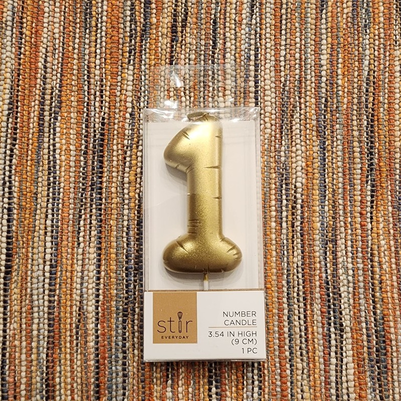 Stir Everyday Number Candle - 1
