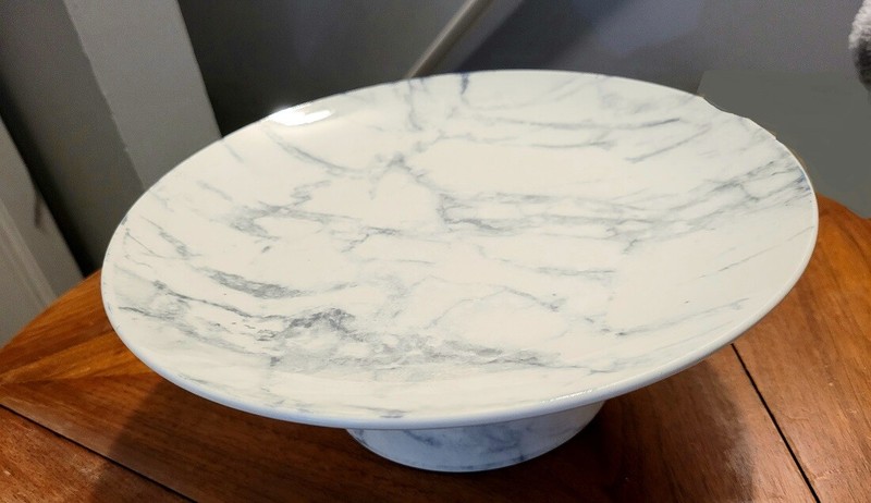 Kitchen Ceramic Riser Cake Plate Display Tray 3 Styles Farmhouse Modern gallery