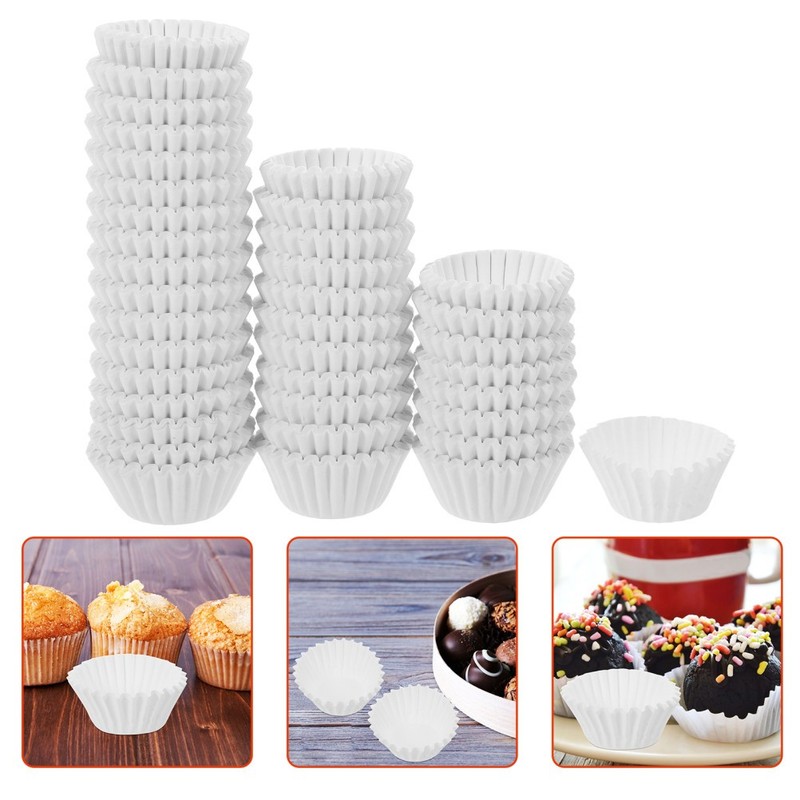 1000 Pcs Reusable Paper Muffin Liners For Baking Mini Cupcake Containers gallery