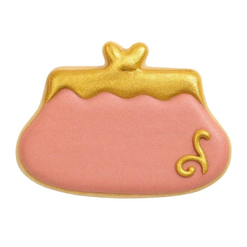 Ladies Clutch Coin Purse Vintage Carpet Bag 4'' Cookie Cutter Metal gallery