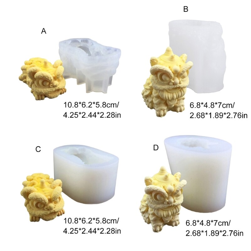 Easy Demold Lion Shape Pastries Molds for Baking Mousse Cake and Dessert gallery