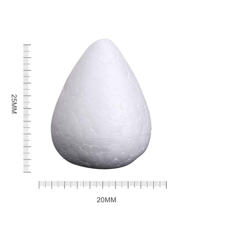Fondant Flower Forming Holders Oval Foam Modeling Support 2x2.5cm 80 PCS gallery