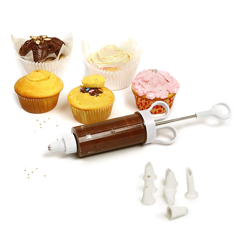 Norpro Cupcake Injector/Decorating Icing Set, 9-Piece One Size, White gallery