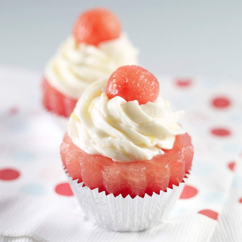 Gifbera White Metallic Foil Cupcake Liners Standard Size Baking Cups, 200-Count gallery