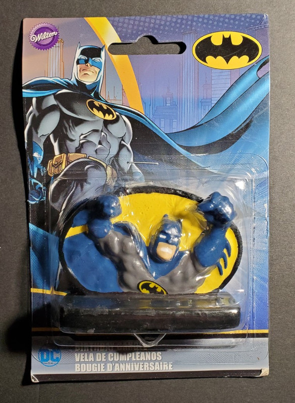 Brand New In Package “Batman Birthday Candle Cake Topper” Wilton