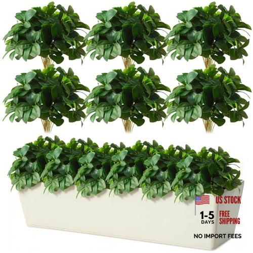 Pcs Artificial Greenery Stems Faux Eucalyptus Branches Silk Tea Flower 6