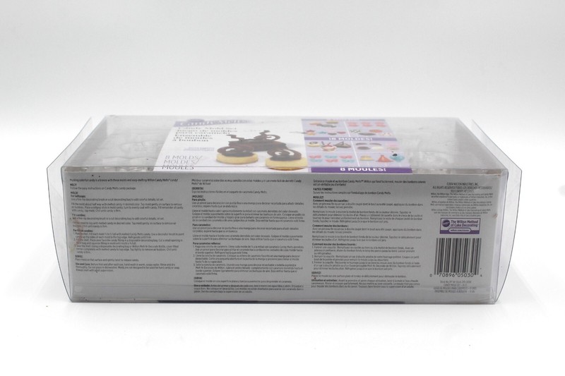 Wilton Candy Melts Mold Set 8 Trays Molds Stars Hearts Balls Bows Flowers NOS gallery