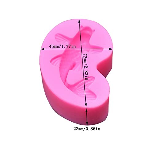 2pcs Mini Koi Fish Silicone Molds for DIY Cake Fondant Biscuit 2pcs Koi Fish gallery