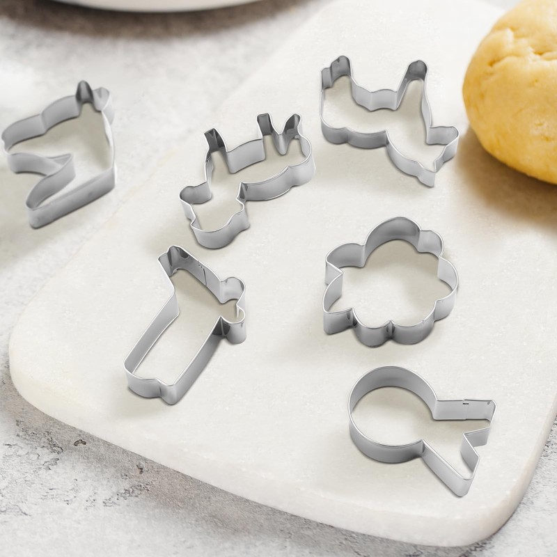 9 Pcs Derby Cookie Cutter Baking Set Stainless Steel Metal Mold with Horse Po... gallery