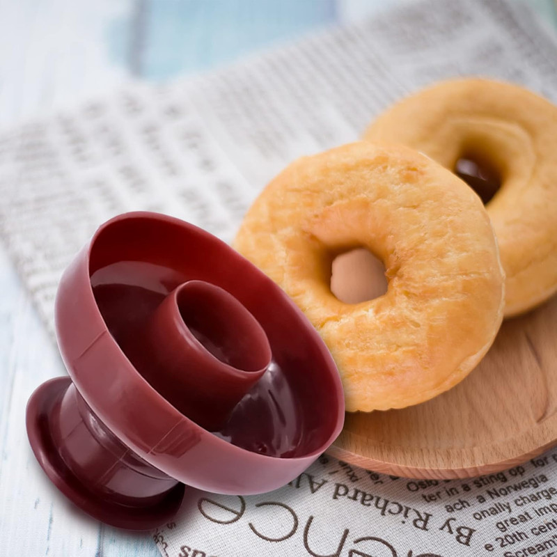 4 Pack Donut Maker Cutter, Creative Reusable Non-Stick Doughnut Molds, Fondant C gallery
