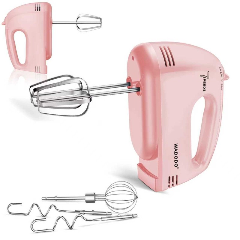 7-Speed Electric Hand Mixer – Portable Food Mixer Kitchen Mixer with 304 *(1x…