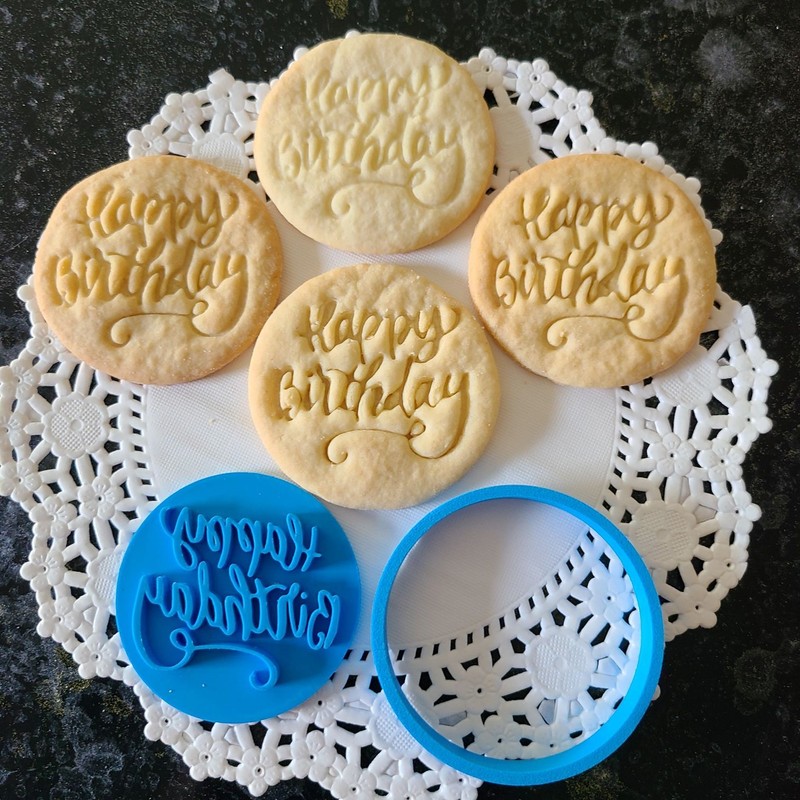 Happy birthday Themed Cookie Cutter & Stamp - Perfect Gift Birthday Party gallery