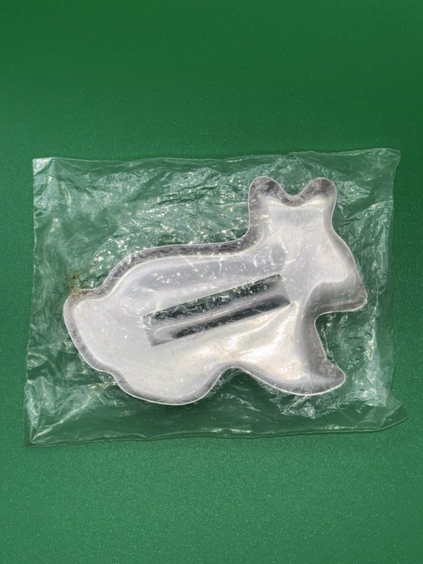 NEW In PKG Vintage Easter BUNNY Rabbit Aluminum Cut Out Cookie Cutter 4x3" gallery