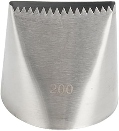 Silver Cake Icer Tips Large Decorating Icing Crumb Coat Piping 200 gallery
