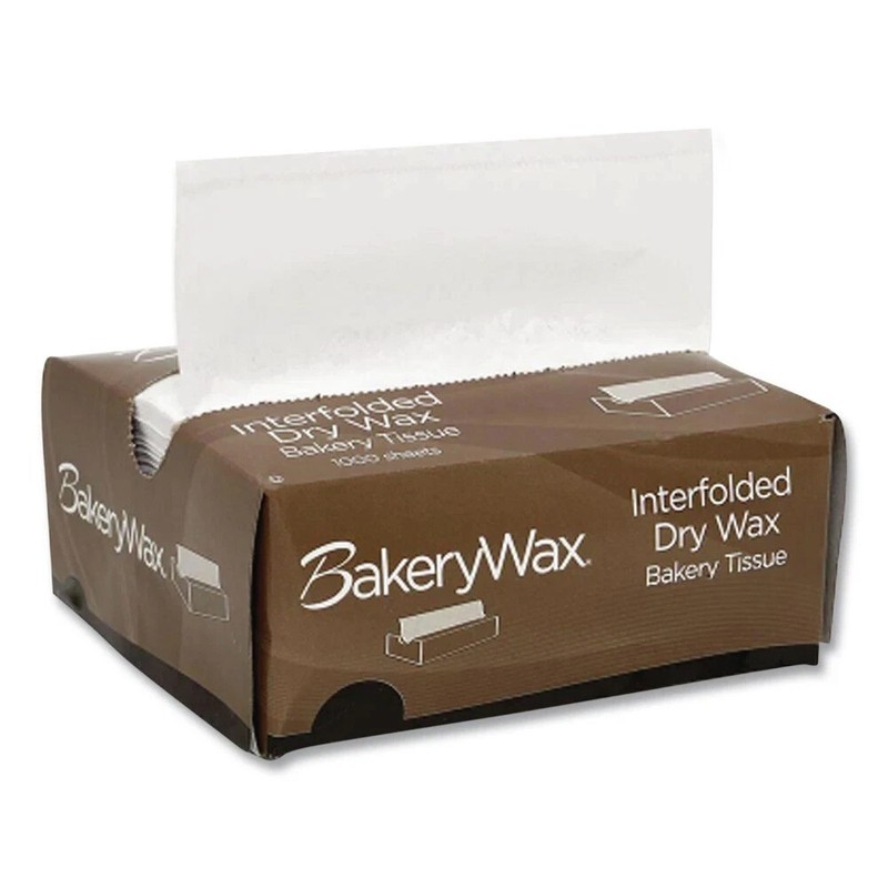 Bagcraft 10006 Interfolded Dry Wax Bakery Tissue (1000/BX, 10 BX/CT) New ** gallery