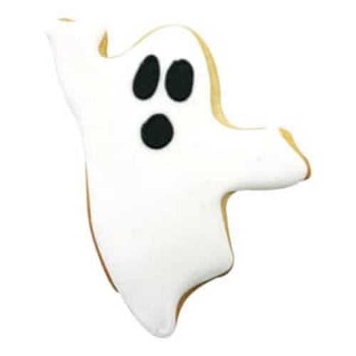 Spooky Cookie Cutter Halloween Set 4pc Half Moon Ghost Broom Witch Face gallery