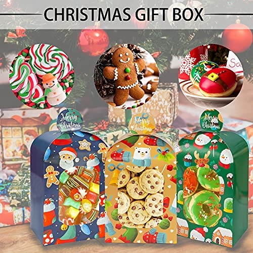 Christmas Cookie Boxes, 18 Pcs with 3 Different Design Patterns, 3D Xmas gallery