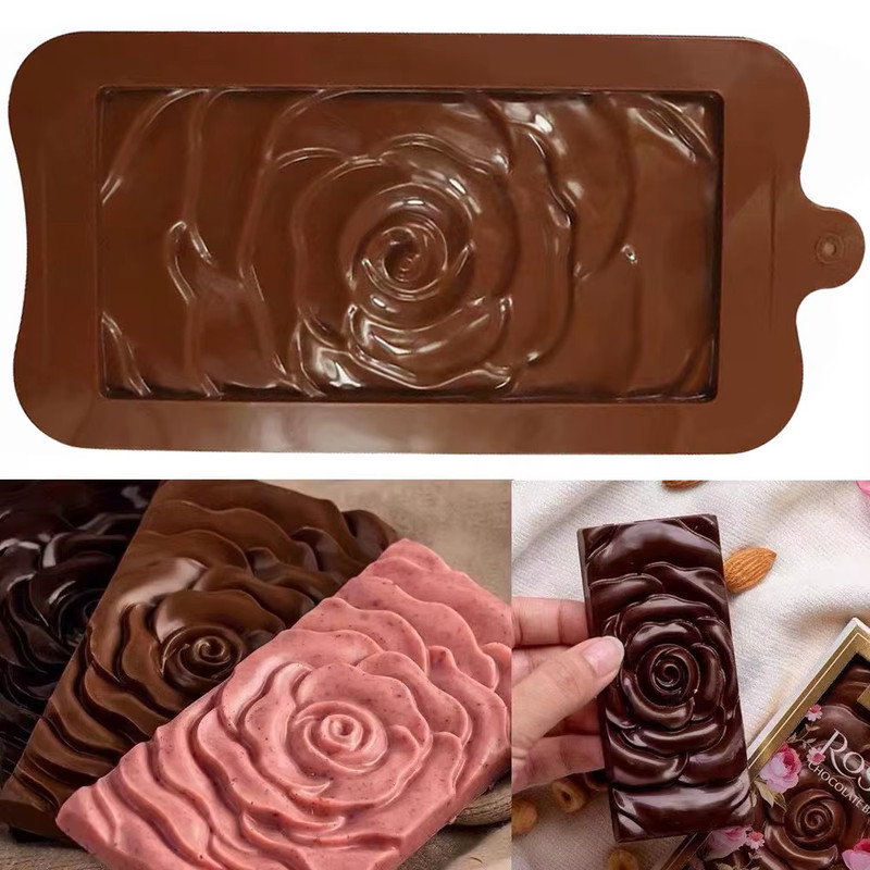 1Pc Chocolate Mold 3D Silicone Mold Dubai Chocolate Mold Chocolate Bar Mold Cand