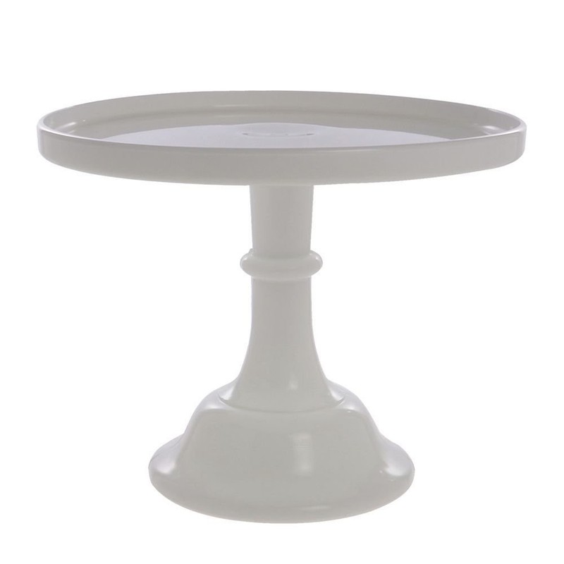 Mosser Glass Vintage Milk White Glass Cake Stand - 9"Dia x 7"H gallery