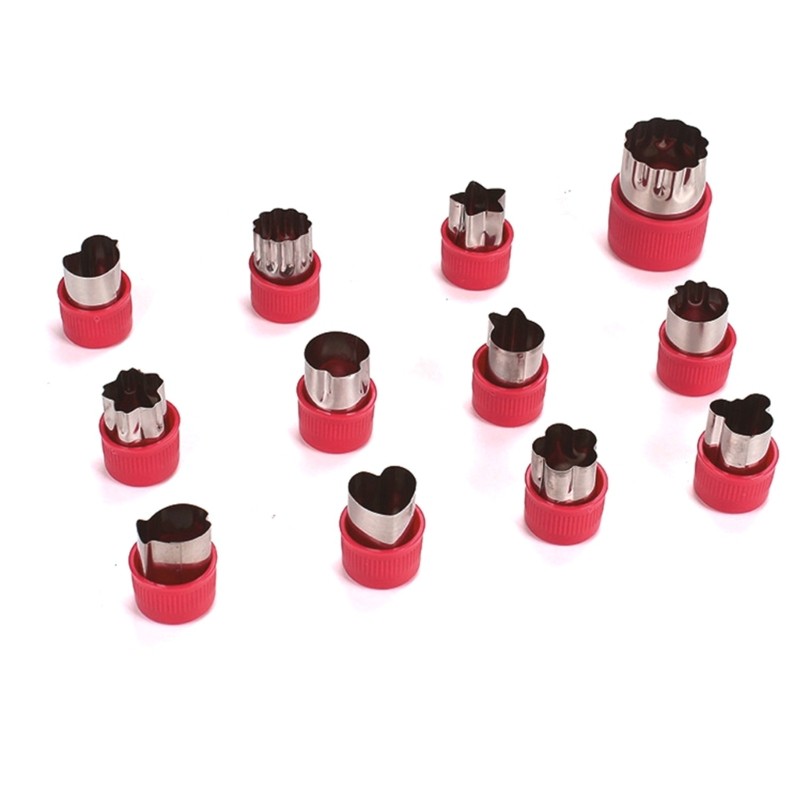 Pack of 12 Biscuit Molds Small Cookie Molds Various Shape Biscuit Cutter gallery