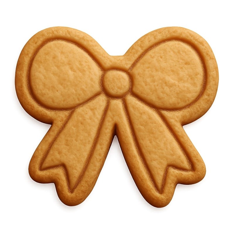 Looped Yarn Bow Cookie Cutter & Stamp, Fondant & Clay - 4x3 gallery