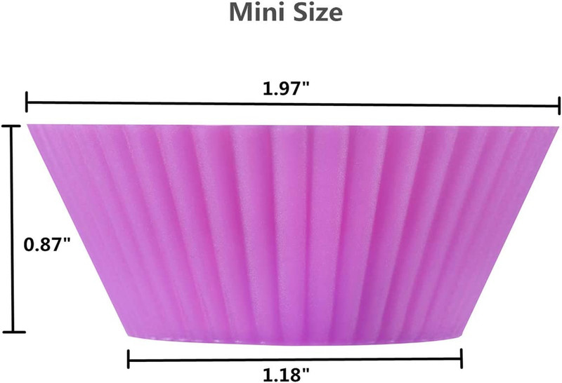 2 Inch Mini Size Silicone Baking Cups Muffin Cups, Reusable and Nonstick Mini Cu gallery