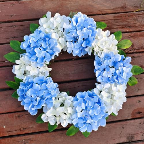 20 Pcs Blue Hydrangea Artificial Flowers Bulk, Faux Hydrangea Flowers Heads, gallery