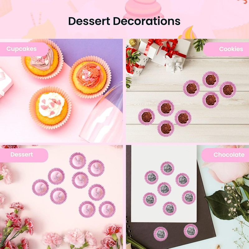 1 Inch Super Mini Cupcake papers Liners Baking Cups 1000 Pack Muffin Lining gallery
