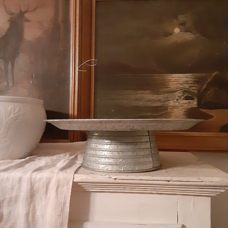 Galvanized Metal Cupcake Stand Rustic Farmhouse Serving Display Wedding Holiday gallery