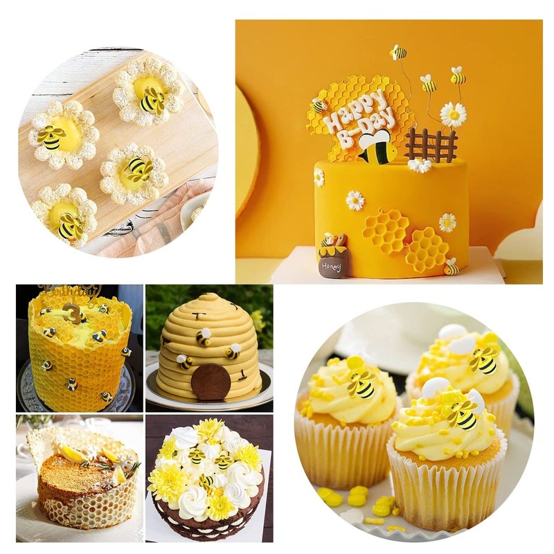 Bumble Bee Silicone Mold Honeycomb Fondant Molds Hive Chocolate For Cake gallery